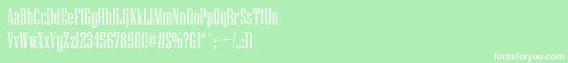 NiagaraEngraved Font – White Fonts on Green Background