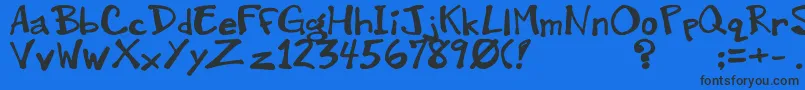 Шрифт Greenwood – чёрные шрифты на синем фоне