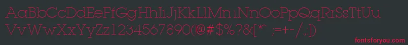 Laplandlight Font – Red Fonts on Black Background