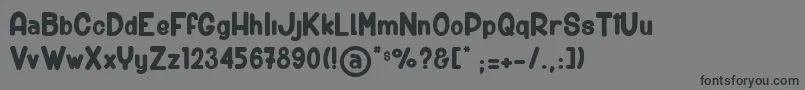 BigCarShortGun Font – Black Fonts on Gray Background