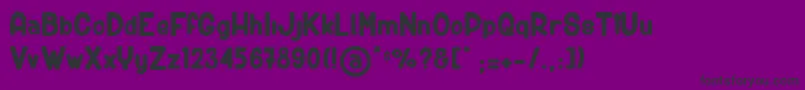 BigCarShortGun Font – Black Fonts on Purple Background