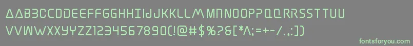 Шрифт Elitedangerbold – зелёные шрифты на сером фоне