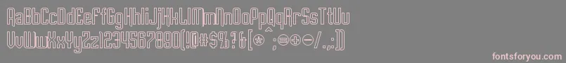 EmpanadaOutline Font – Pink Fonts on Gray Background