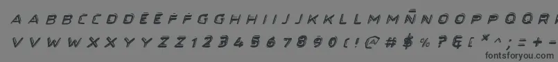 Secretfilesiiital Font – Black Fonts on Gray Background