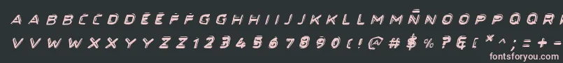 Secretfilesiiital Font – Pink Fonts on Black Background