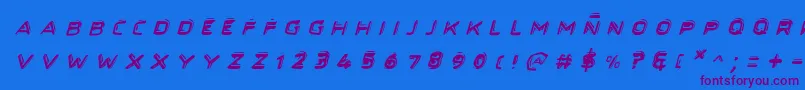 Secretfilesiiital-fontti – violetit fontit sinisellä taustalla