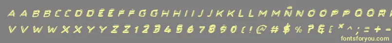 More about Secretfilesiiital Font Secretfilesiiital Font – Yellow Fonts on Gray Background