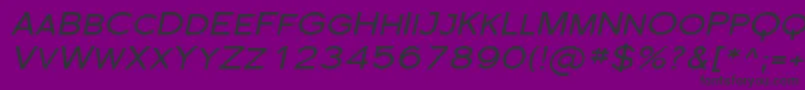 Florsn32-fontti – mustat fontit violetilla taustalla