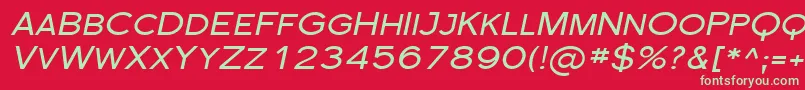 Florsn32 Font – Green Fonts on Red Background