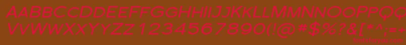 Florsn32 Font – Red Fonts on Brown Background