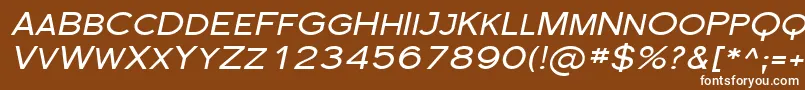 Шрифт Florsn32 – белые шрифты на коричневом фоне