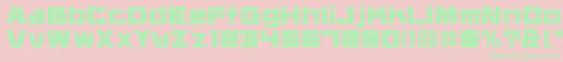 Daidrr Font – Green Fonts on Pink Background