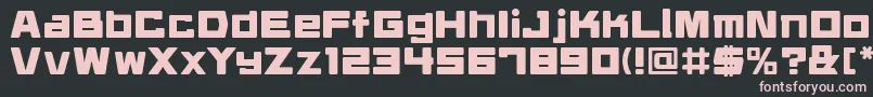 Daidrr Font – Pink Fonts on Black Background