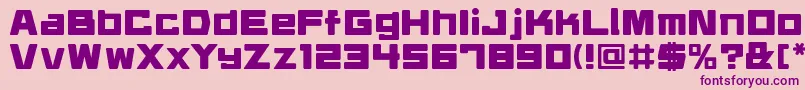 Daidrr Font – Purple Fonts on Pink Background