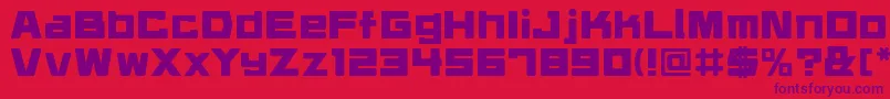 Daidrr Font – Purple Fonts on Red Background