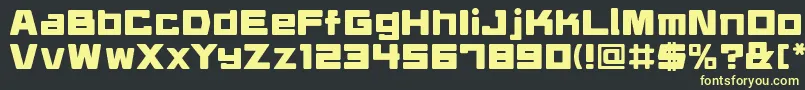 Daidrr Font – Yellow Fonts on Black Background