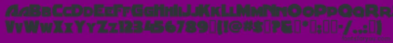 Minstrelposterwhg Font – Black Fonts on Purple Background