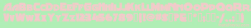 Minstrelposterwhg Font – Pink Fonts on Green Background