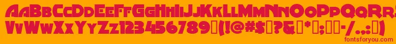 fuente Minstrelposterwhg – Fuentes Rojas Sobre Fondo Naranja