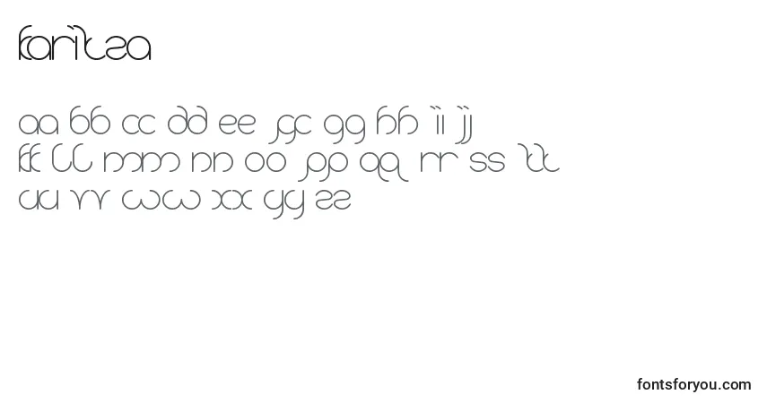 Шрифт Karitza – алфавит, цифры, специальные символы
