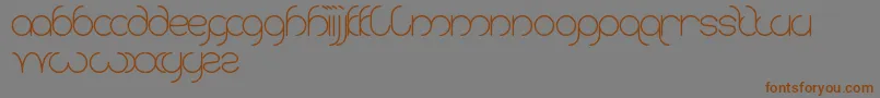 Karitza-Schriftart – Braune Schriften auf grauem Hintergrund