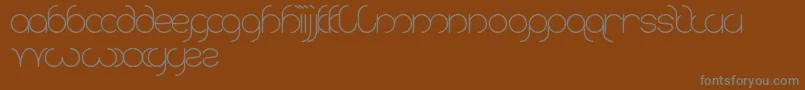Шрифт Karitza – серые шрифты на коричневом фоне