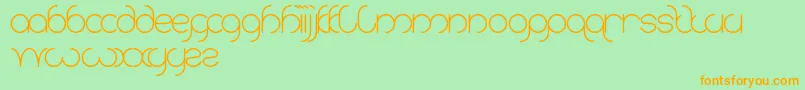 Karitza Font – Orange Fonts on Green Background