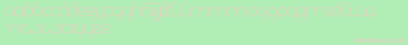 Karitza Font – Pink Fonts on Green Background