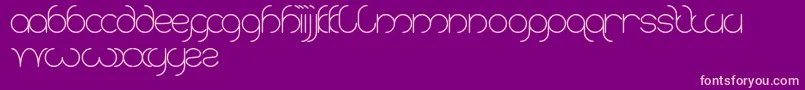 Karitza Font – Pink Fonts on Purple Background