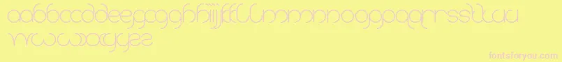 Karitza Font – Pink Fonts on Yellow Background