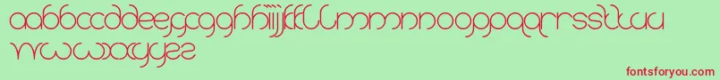 Karitza-Schriftart – Rote Schriften auf grünem Hintergrund