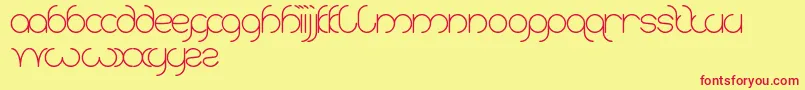 Шрифт Karitza – красные шрифты на жёлтом фоне