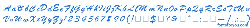 フォントStyleMedium – 白い背景に青い文字