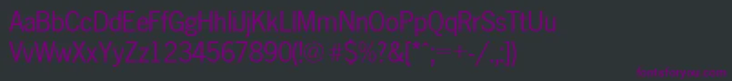 フォントNewspaperctt – 黒い背景に紫のフォント