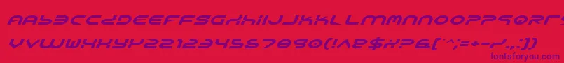 Weitere Informationen zur Yukonei-Schriftart Yukonei-Schriftart – Violette Schriften auf rotem Hintergrund