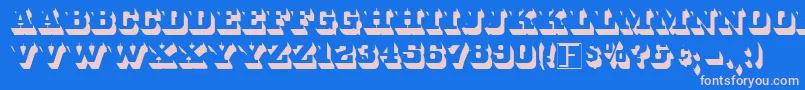 More about WhiteBold Font WhiteBold Font – Pink Fonts on Blue Background