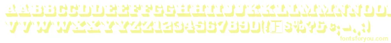 Шрифт WhiteBold – жёлтые шрифты