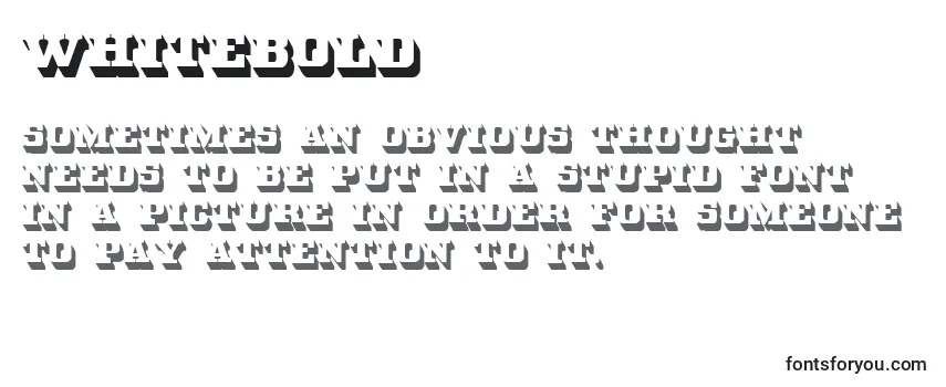 WhiteBold-fontti