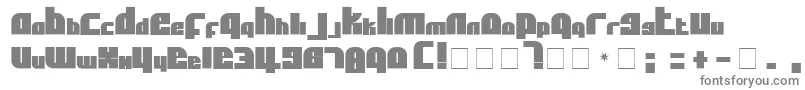 フォントAflSolidcaps – 白い背景に灰色の文字