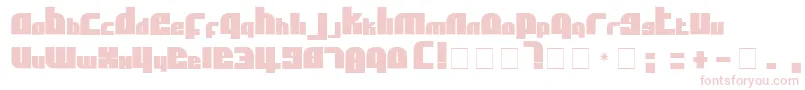 AflSolidcaps-fontti – vaaleanpunaiset fontit valkoisella taustalla