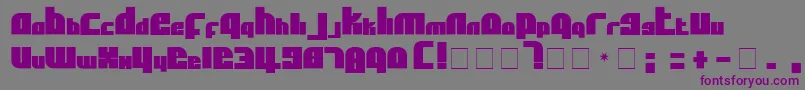 AflSolidcaps Font – Purple Fonts on Gray Background