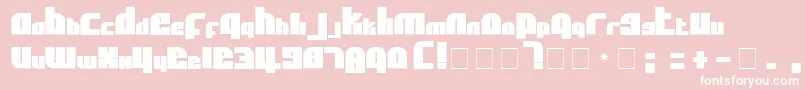 AflSolidcaps Font – White Fonts on Pink Background