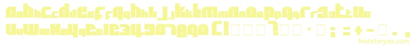 Шрифт AflSolidcaps – жёлтые шрифты