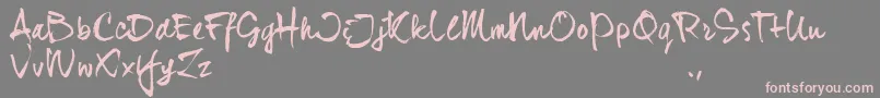 Djhtrial Font – Pink Fonts on Gray Background