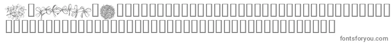 More about KrOverlyCloverly Font KrOverlyCloverly Font – Gray Fonts on White Background