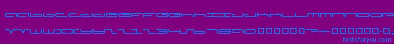 Captpod Font – Blue Fonts on Purple Background