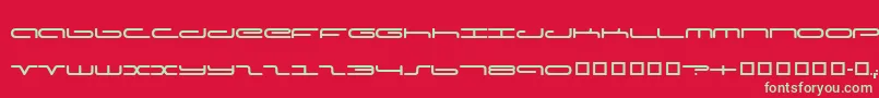 Captpod Font – Green Fonts on Red Background