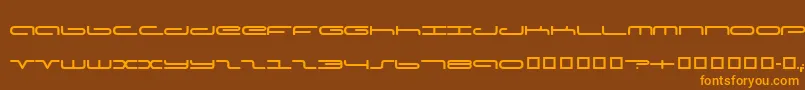 Captpod Font – Orange Fonts on Brown Background