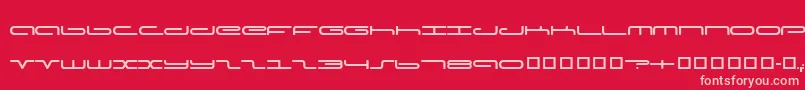 Captpod Font – Pink Fonts on Red Background