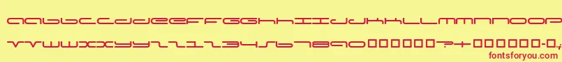 フォントCaptpod – 赤い文字の黄色い背景